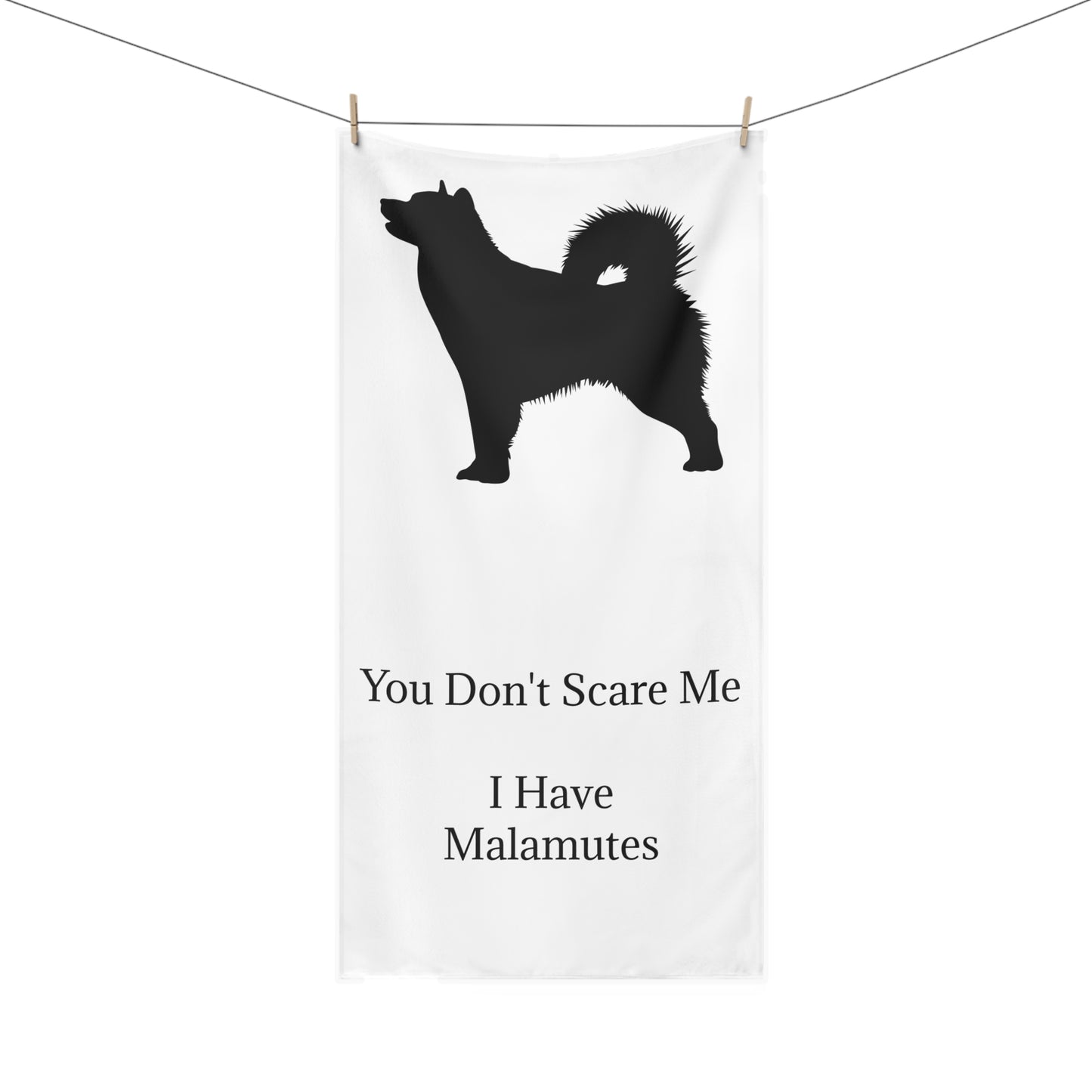 You Don't Scare Me Mink-Cotton  Beach Towel