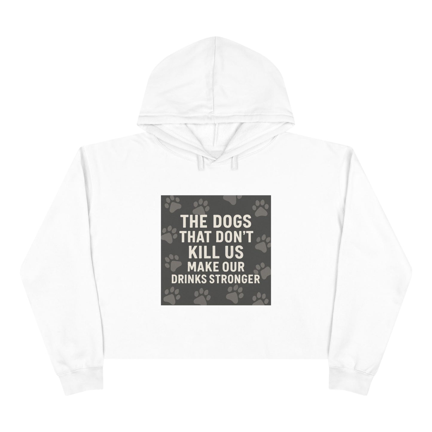 Drinks Stronger Women's Crop Hoodie