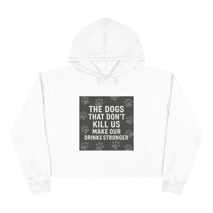 Drinks Stronger Women's Crop Hoodie