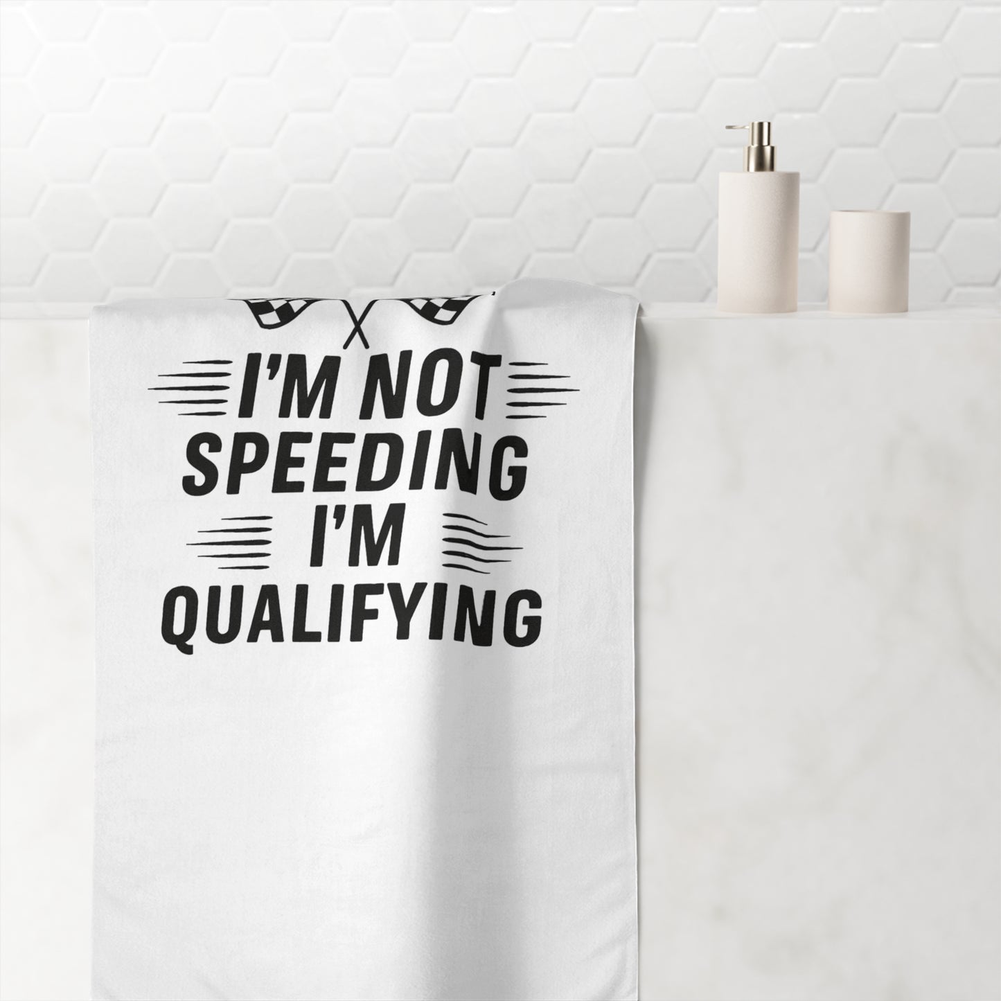 I'm Qualifying Mink-Cotton  Beach Towel