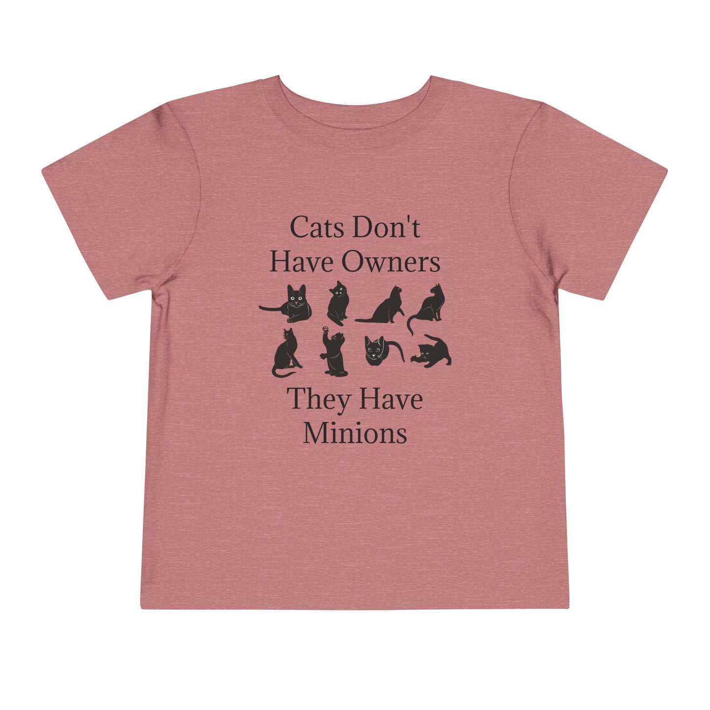 Cat Minions Toddler Unisex Short Sleeve Crewneck Tee