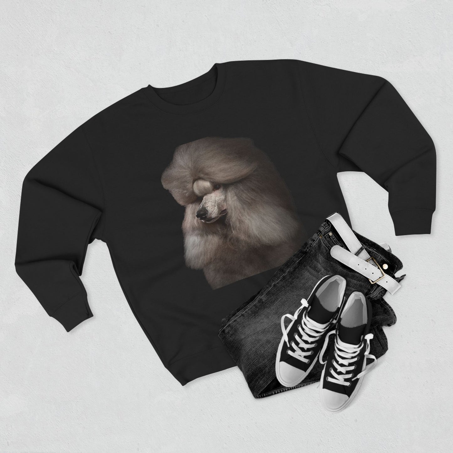 Poodle Head Unisex Crewneck Sweatshirt