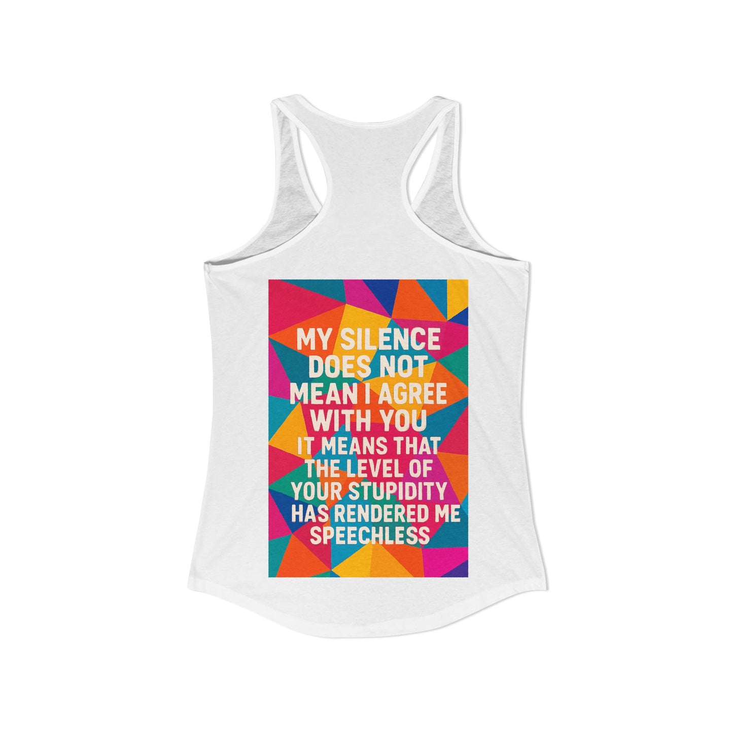 Speechless Women's Racerback Tank