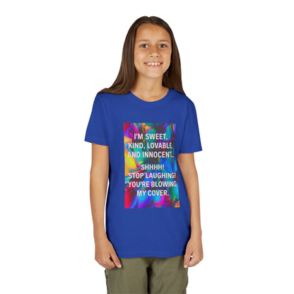 Blowing My Cover Youth Unisex Short Sleeve Crewneck Tee