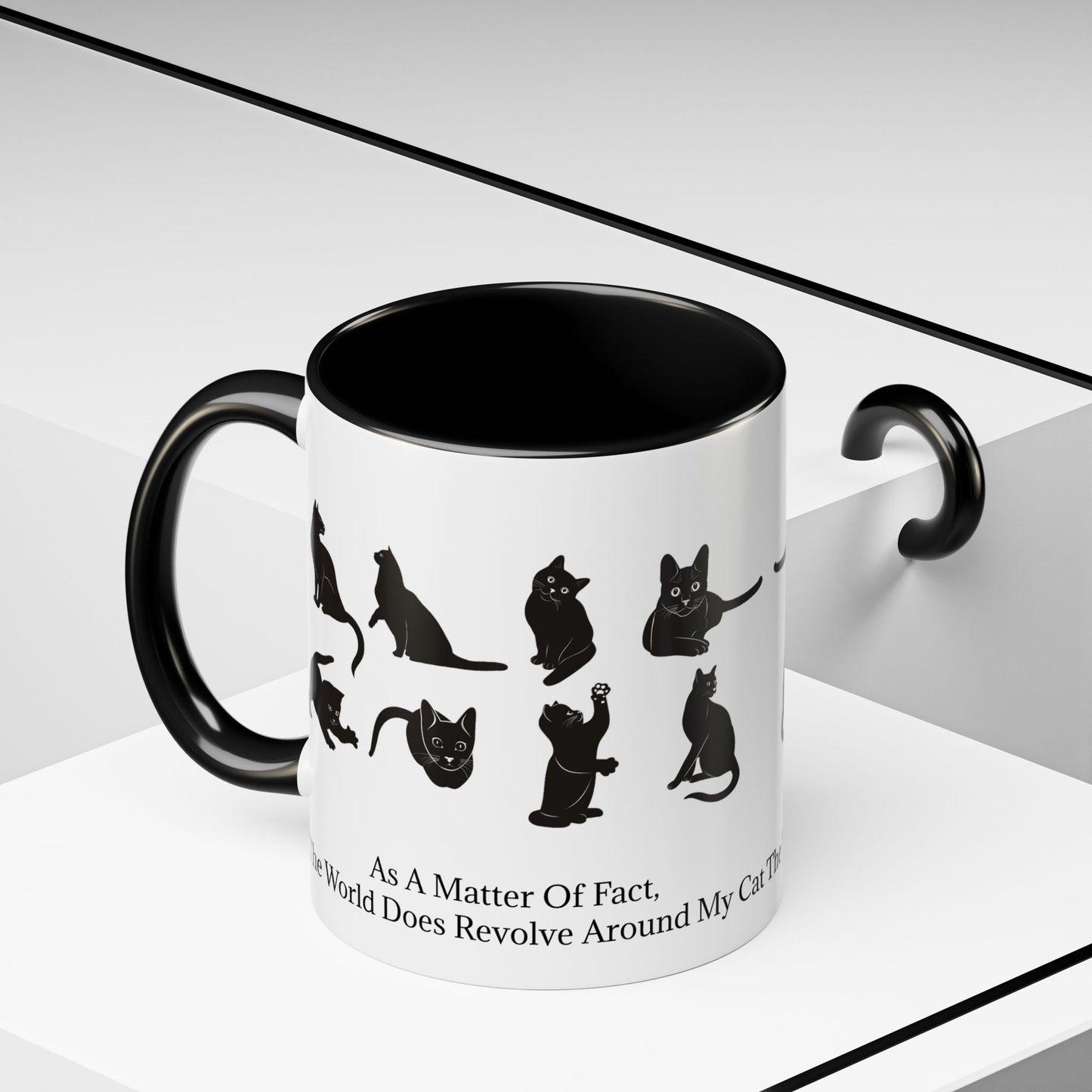 Matter Of Fact Cat 2-Tone Coffee Mug