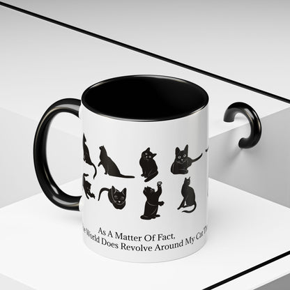 Matter Of Fact Cat 2-Tone Coffee Mug