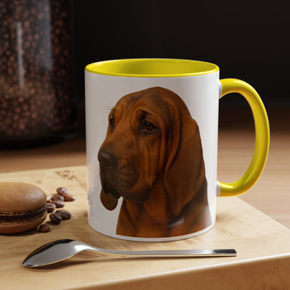 Bloodhound Head 2-Tone Coffee Mug