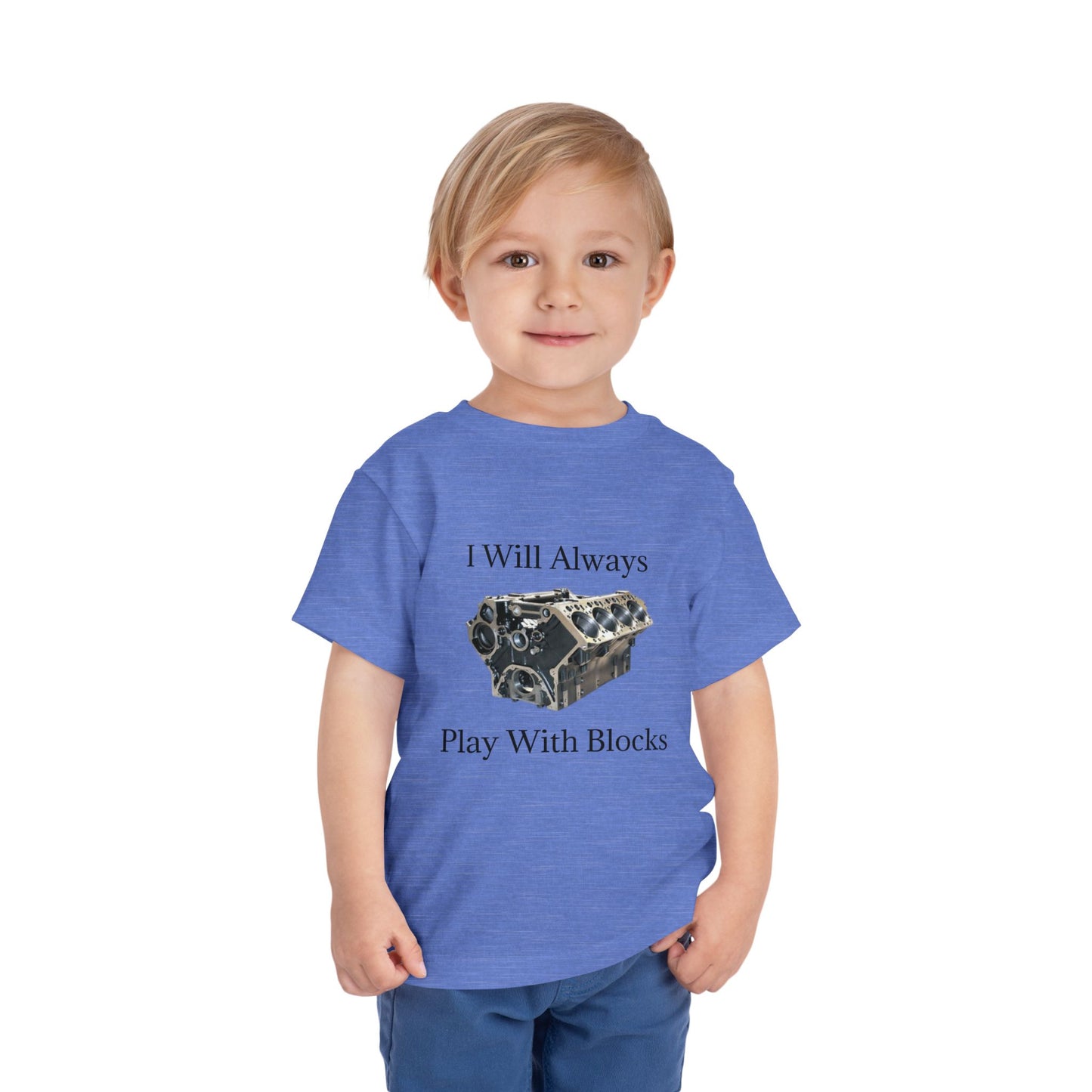 Play With Blocks Toddler Unisex Short Sleeve Crewneck Tee