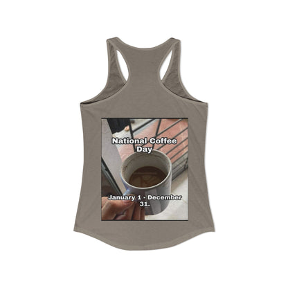 National Coffee Day Women's Racerback Tank