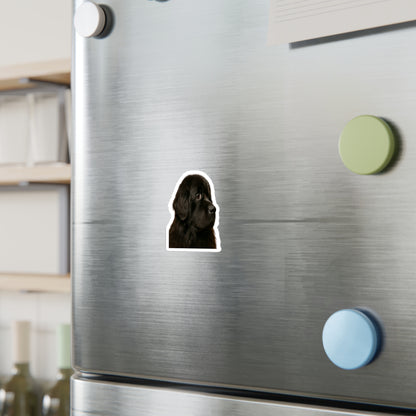 Newfie Head Vinyl Decal