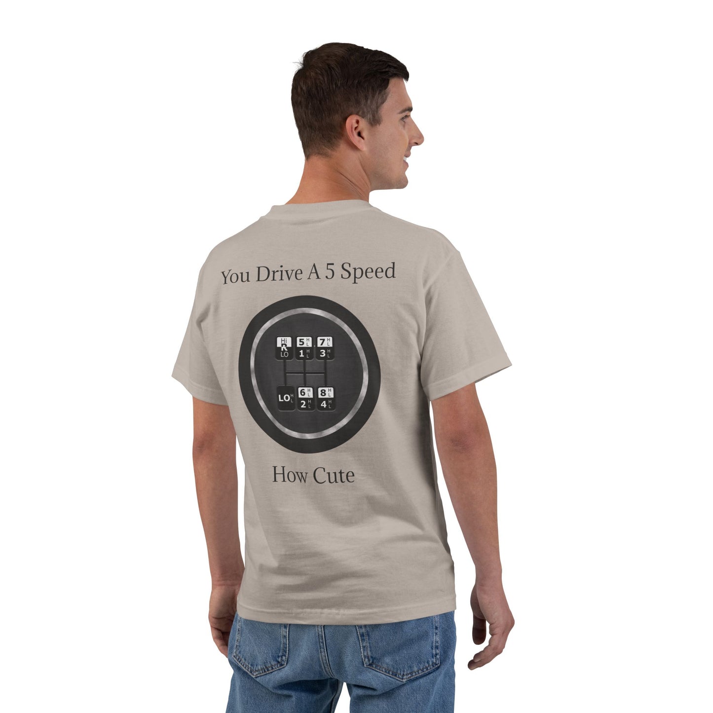 5 Speed How Cute Men's Short-Sleeve Crewneck Tee