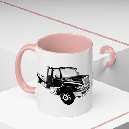 Flatbed Tow Truck 2-Tone Coffee Mug