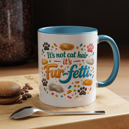 Fur-Fetti Cat 2-Tone Coffee Mug