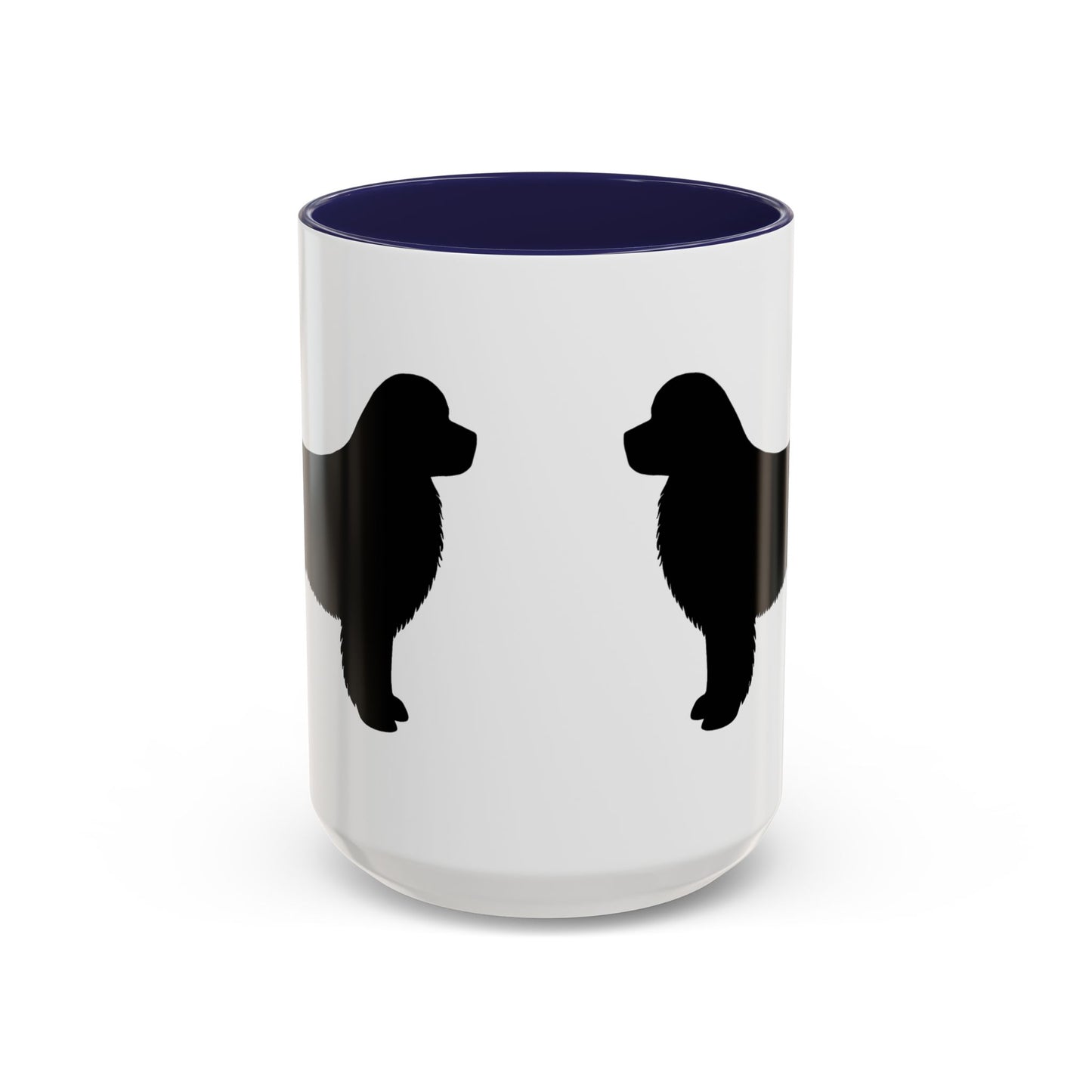 Newfie Silhouette 2-Tone Coffee Mug