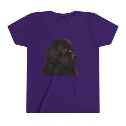 Newfie Head Youth Unisex Short Sleeve Crewneck Tee