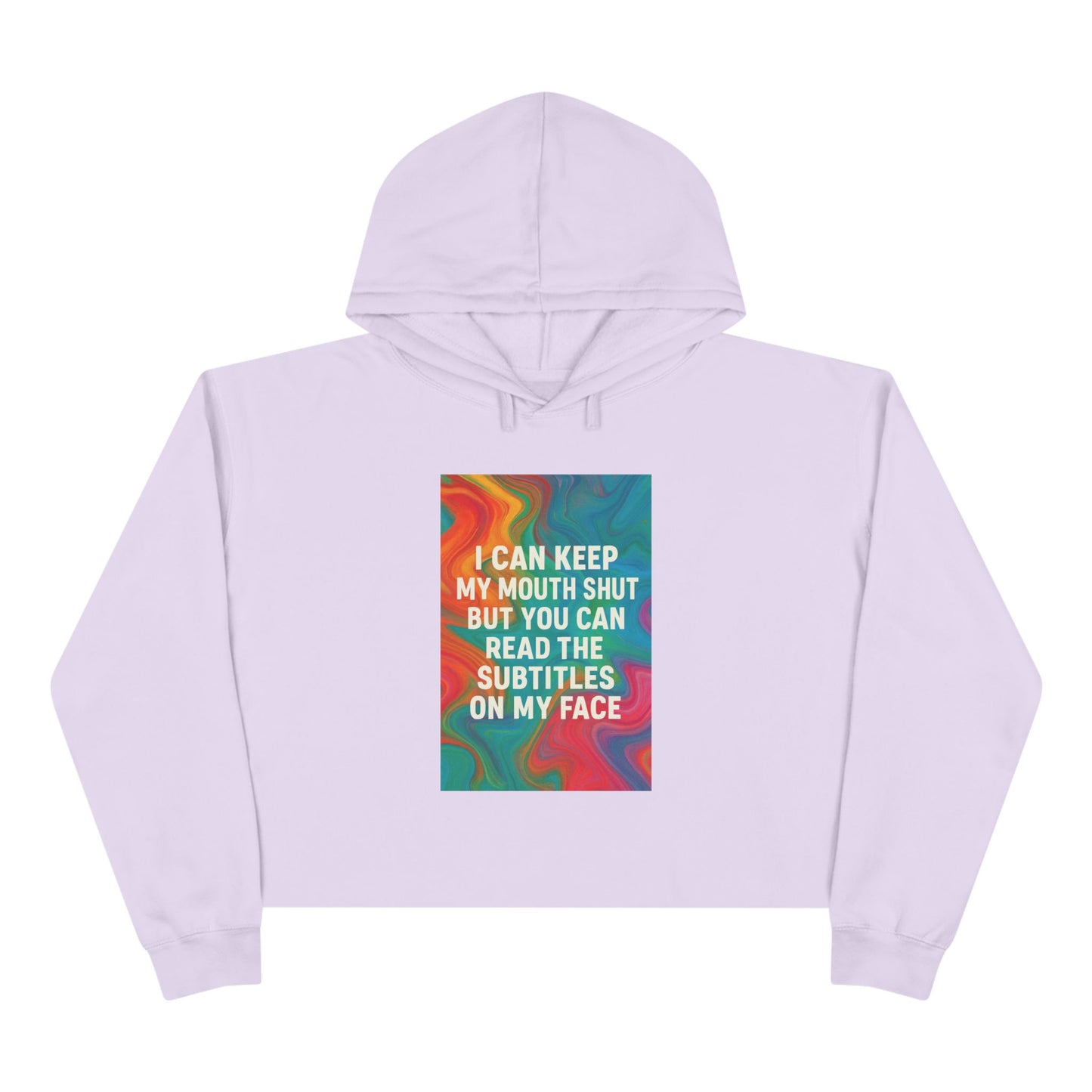 Subtitles Women's Crop Hoodie