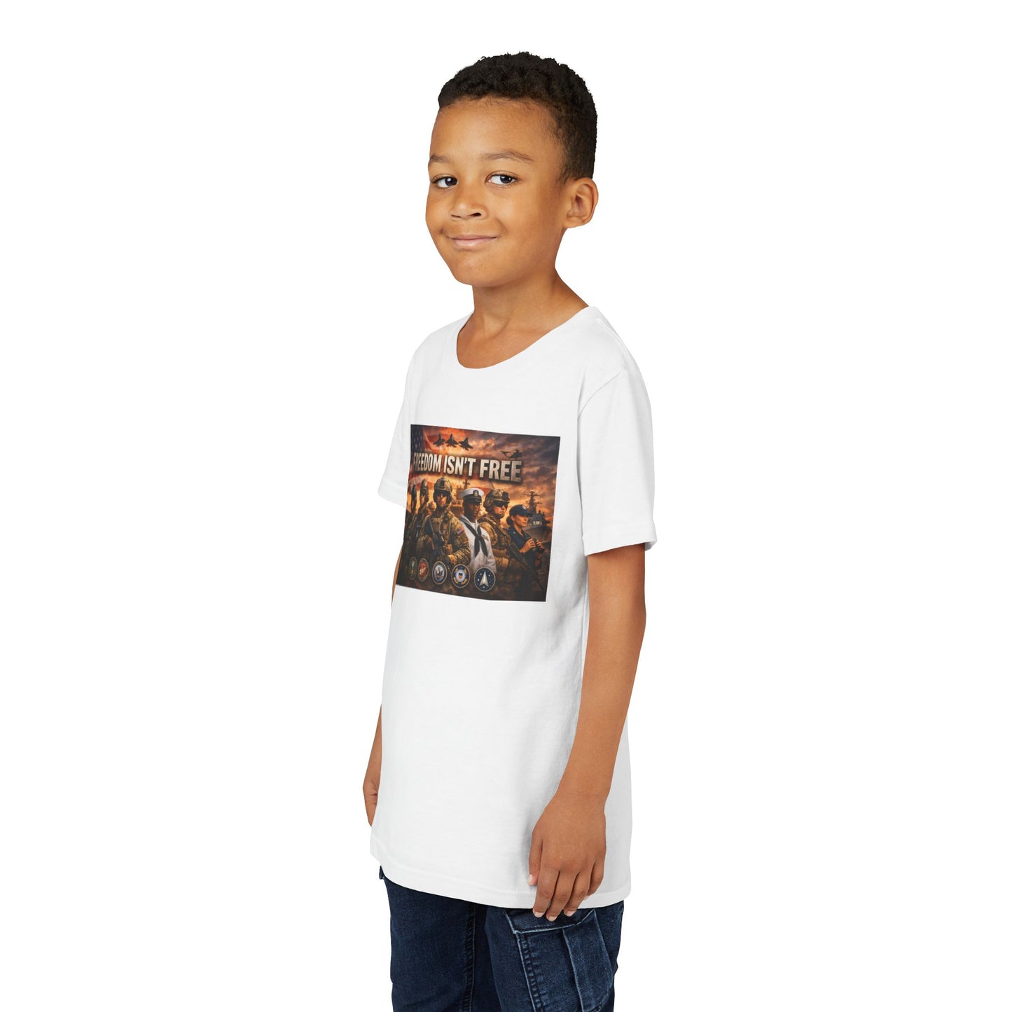 Freedom Isn't Free Youth Unisex Short Sleeve Crewneck Tee