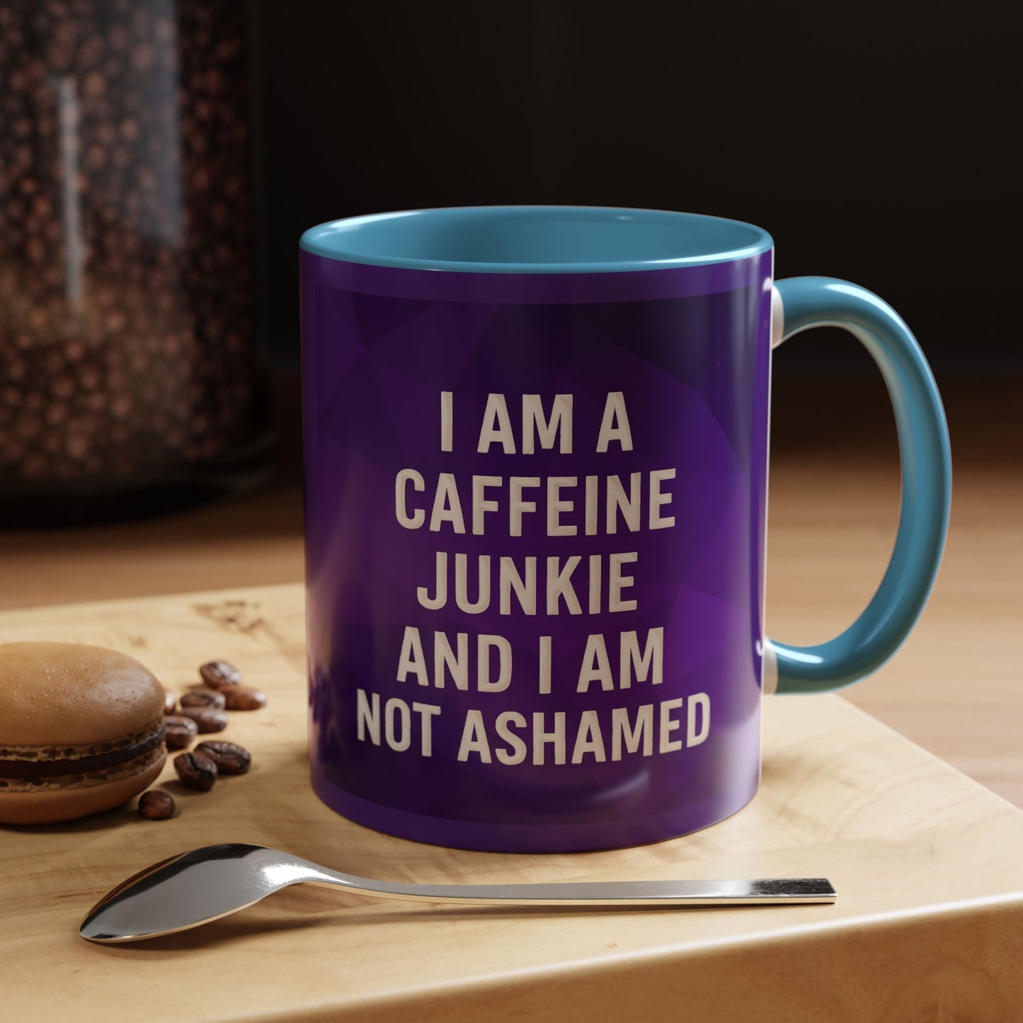 Caffeine Junkie 2-Tone Coffee Mug