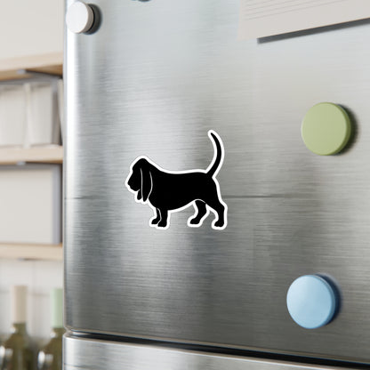 Basset Silhouette Vinyl Decal