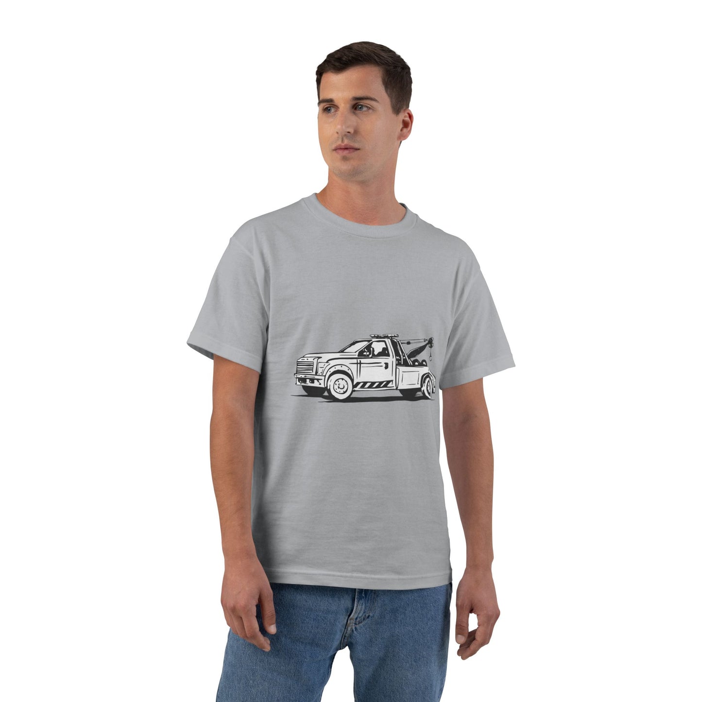 Wheel Lift Tow Truck Men's Short-Sleeve Crewneck Tee