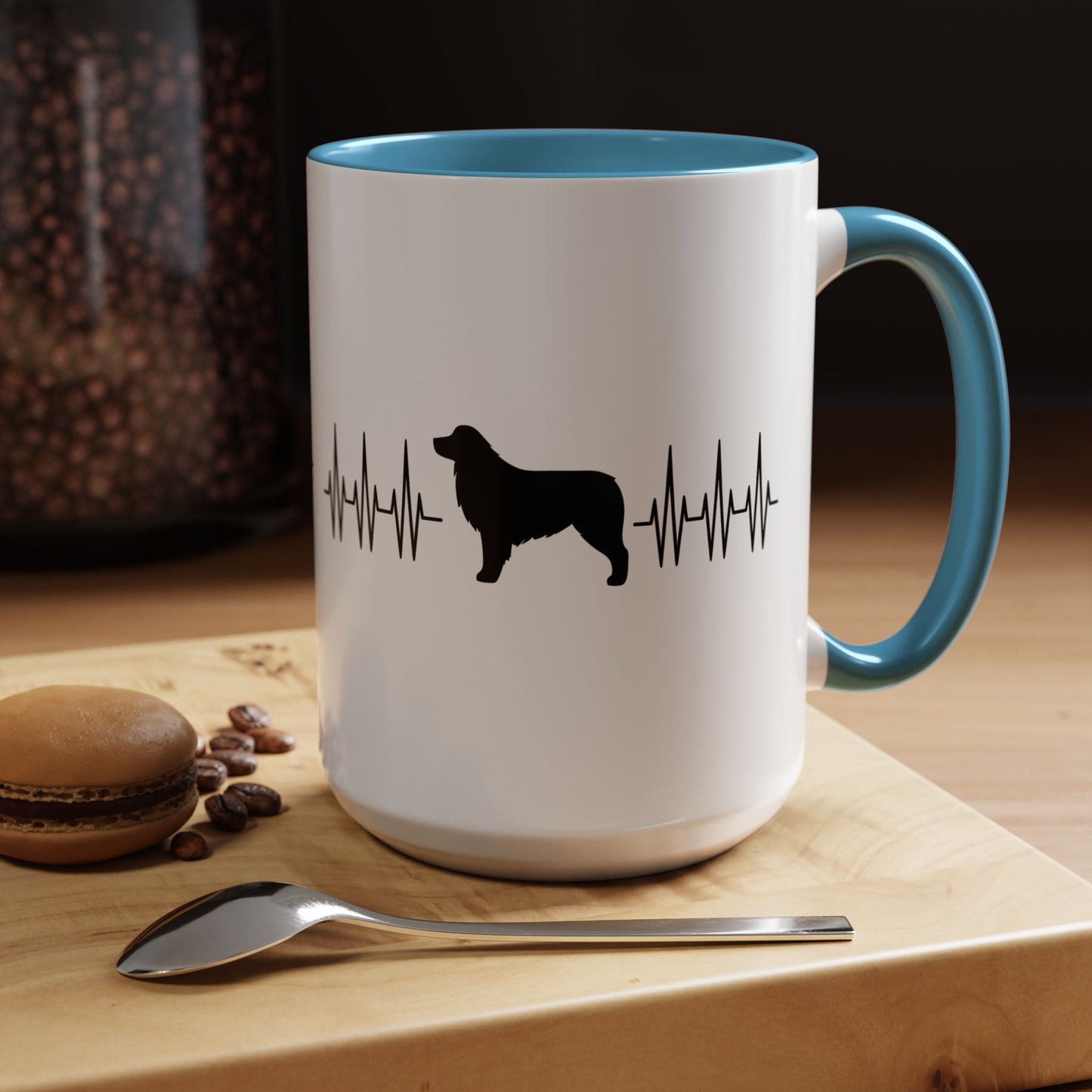 My Heart Beats For Aussies 2-Tone Coffee Mug