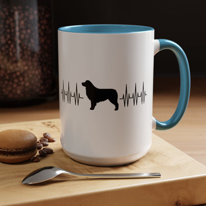 My Heart Beats For Aussies 2-Tone Coffee Mug