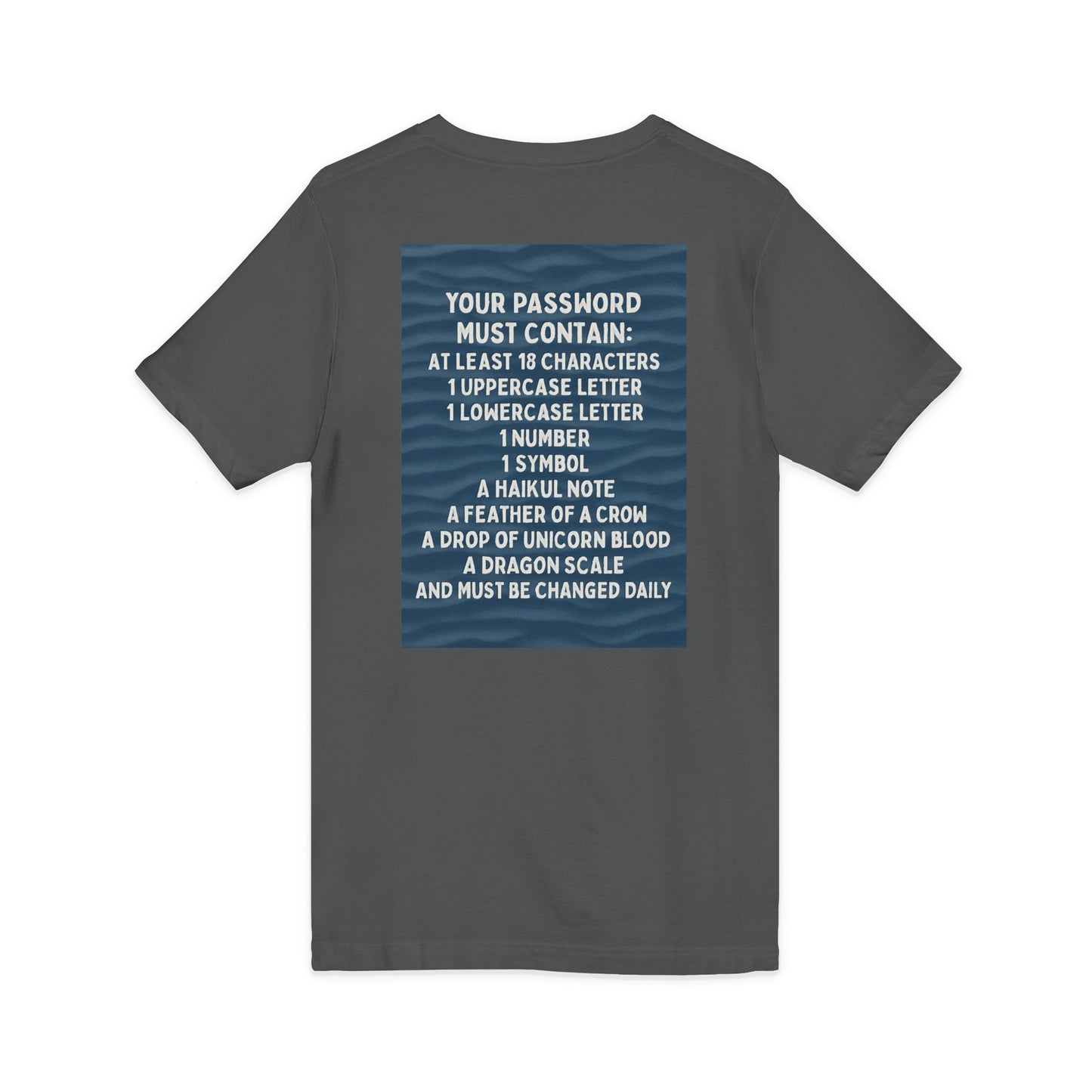 Password Unisex Short Sleeve V-Neck Tee