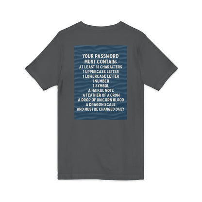 Password Unisex Short Sleeve V-Neck Tee