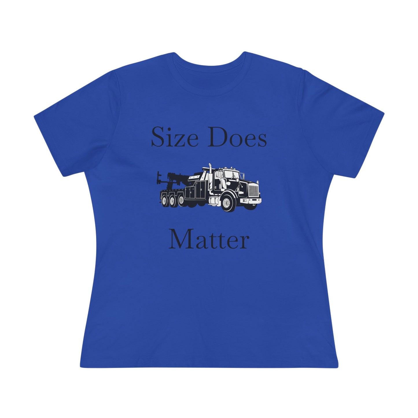 Size Does Matter Women's Short Sleeve Crewneck Tee