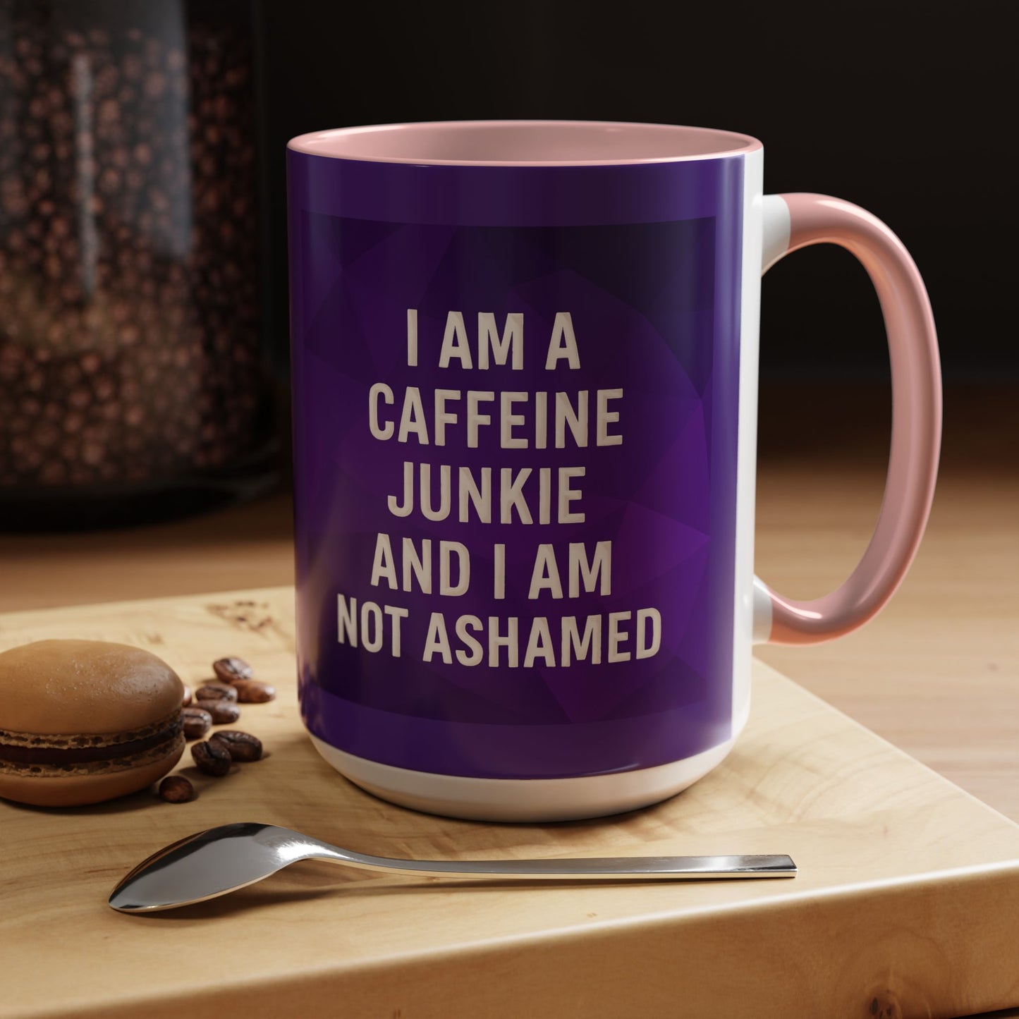 Caffeine Junkie 2-Tone Coffee Mug