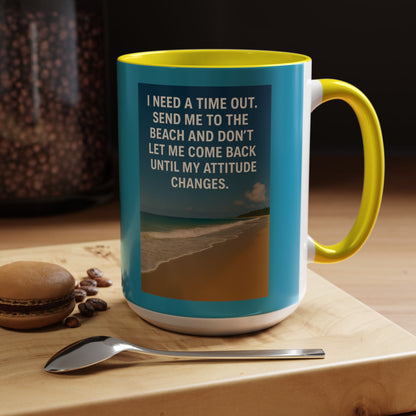 Time Out 2-Tone Coffee Mug