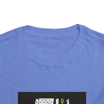 Thin Yellow Line Toddler Unisex Short Sleeve Crewneck Tee