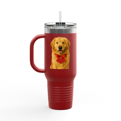 Cupid's Companion Golden Insulated Travel Mug