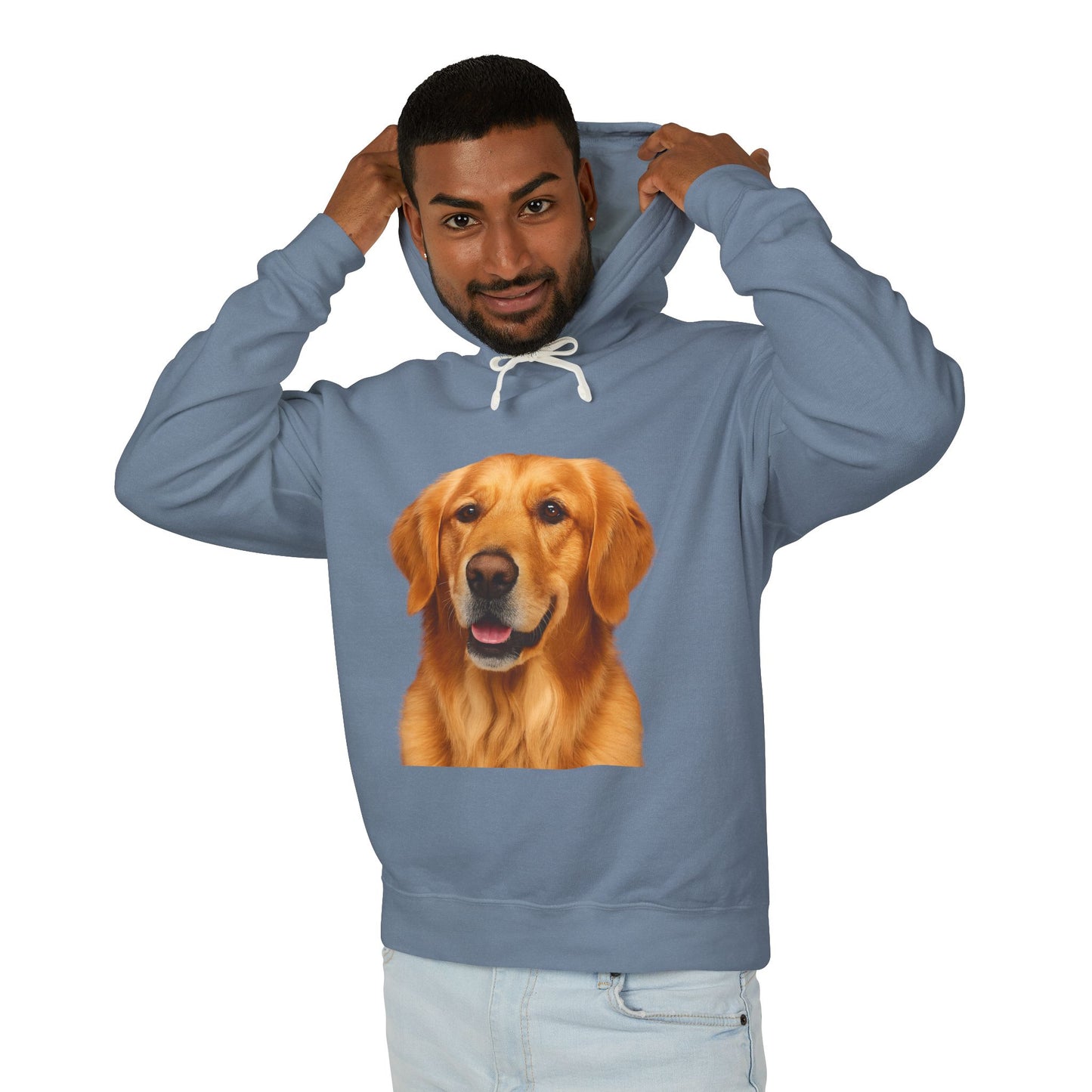 Golden Head Unisex Lightweight Hoodie