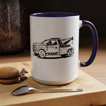 Wheel Lift Tow Truck 2-Tone Coffee Mug