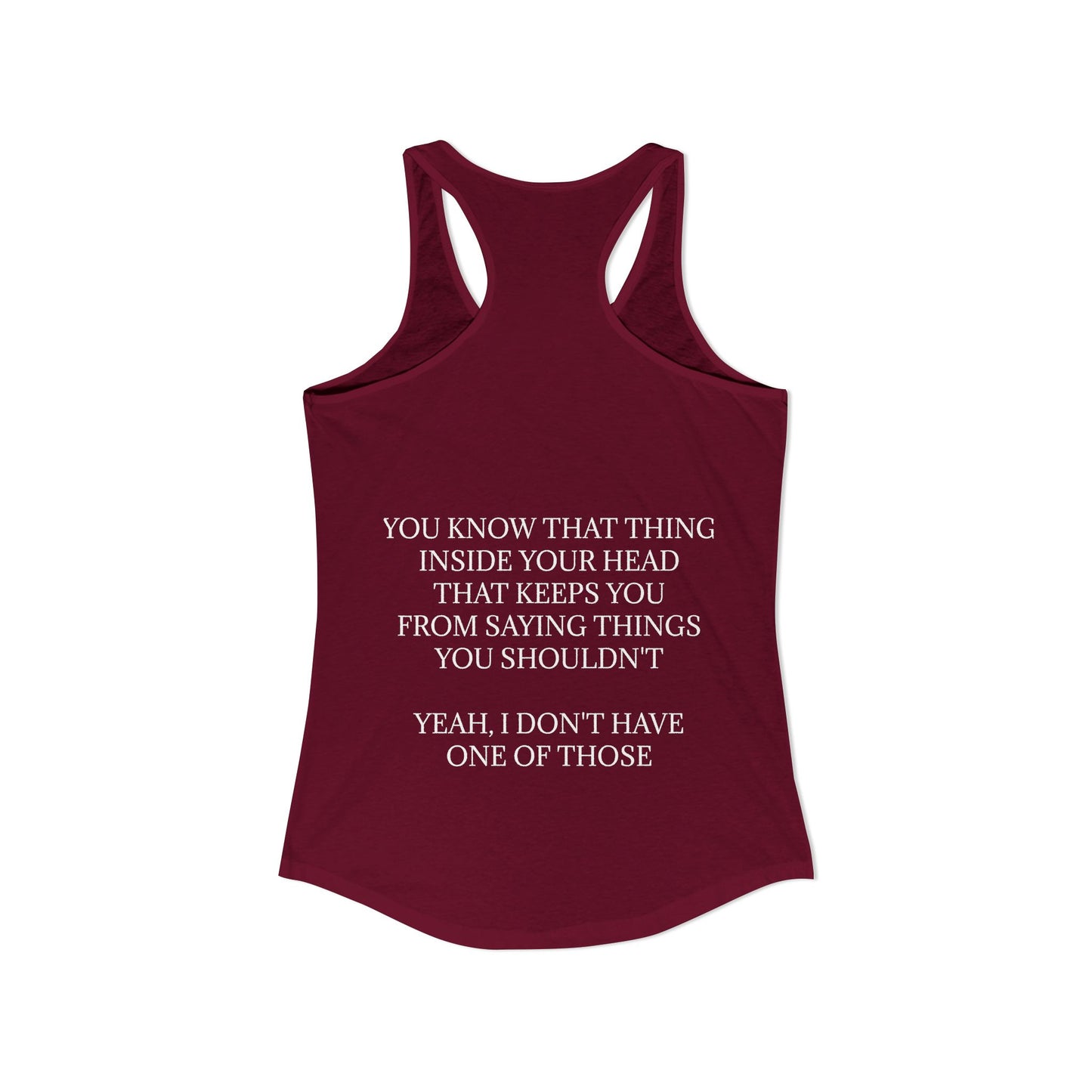 No Filter Women's Racerback Tank