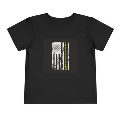 Thin Yellow Line Toddler Unisex Short Sleeve Crewneck Tee