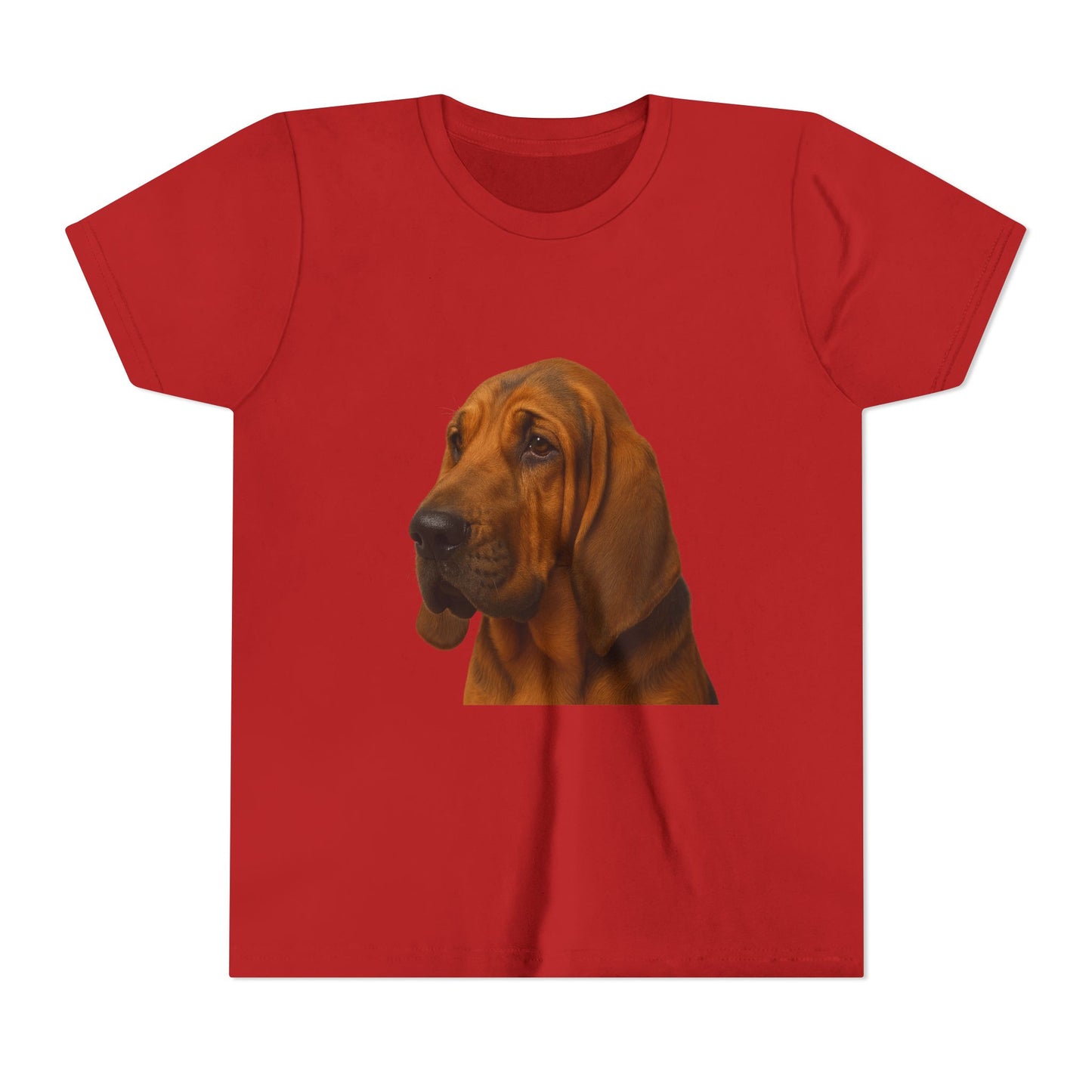 Bloodhound Head Youth Unisex Short Sleeve Crewneck Tee