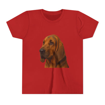 Bloodhound Head Youth Unisex Short Sleeve Crewneck Tee