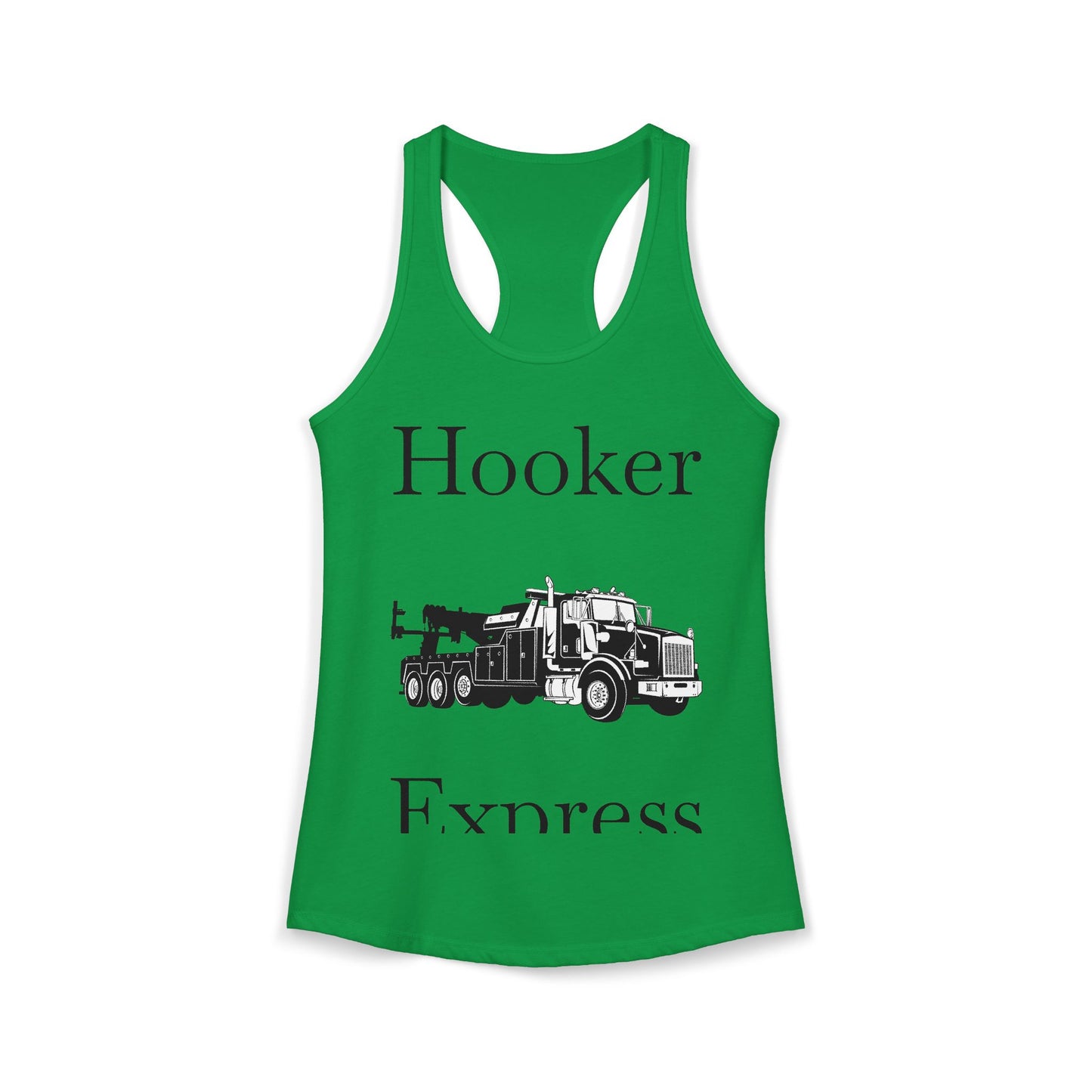 H**ker Express Heavy Tow Truck Women's Racerback Tank