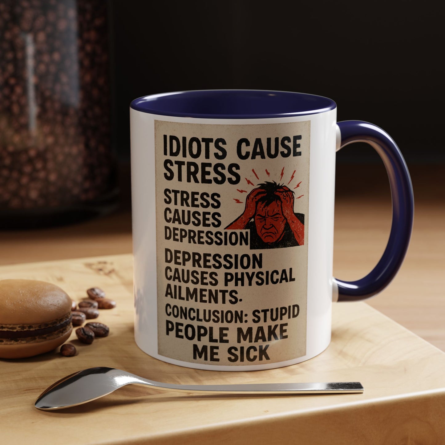 Stupid People 2-Tone Coffee Mug