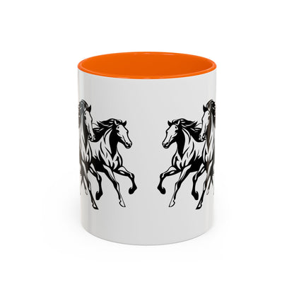 Horsin' Around 2-Tone Coffee Mug