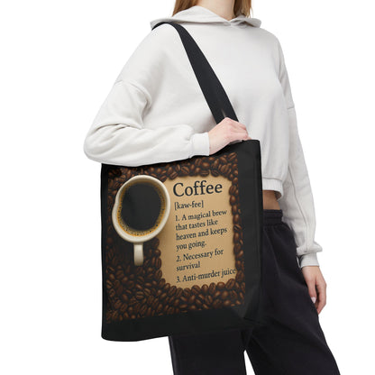 Coffee Definition Tote Bag