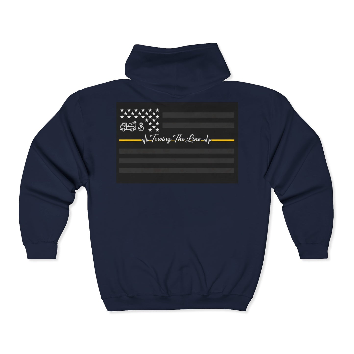 Thin Yellow Line Unisex Full Zip Hoodie