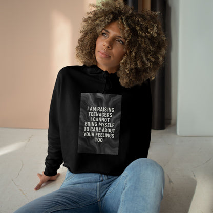 Raising Teenagers Women's Crop Hoodie