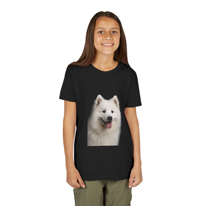Samoyed Head Youth Unisex Short Sleeve Crewneck Tee