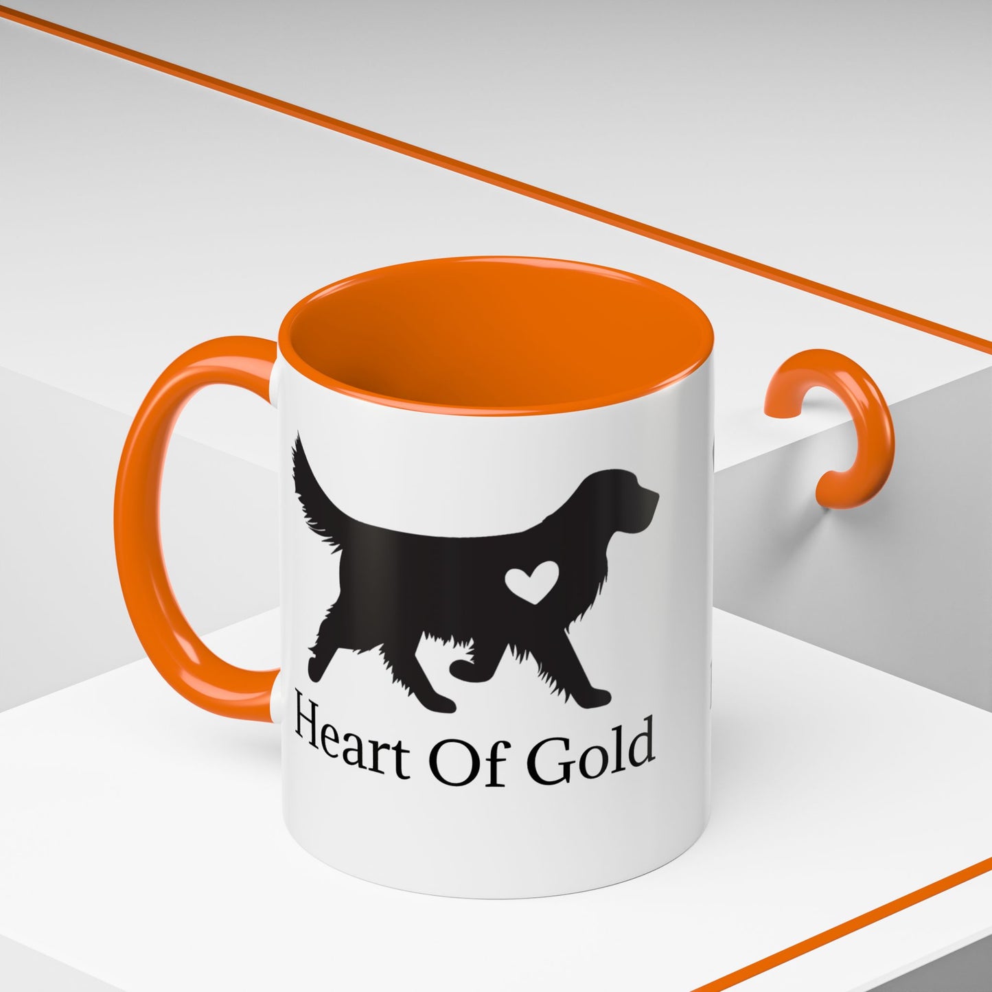 Heart Of Gold 2-Tone Coffee Mug