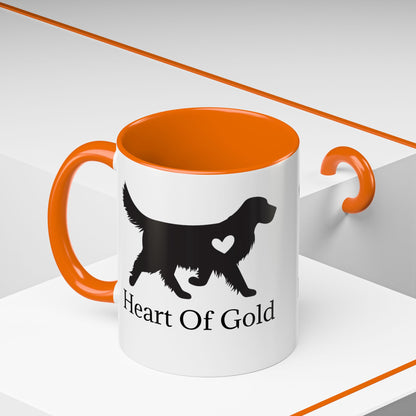 Heart Of Gold 2-Tone Coffee Mug
