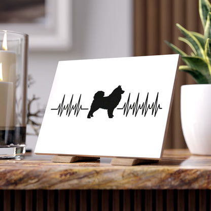 My Heart Beats For Samoyeds Ceramic Photo Tile