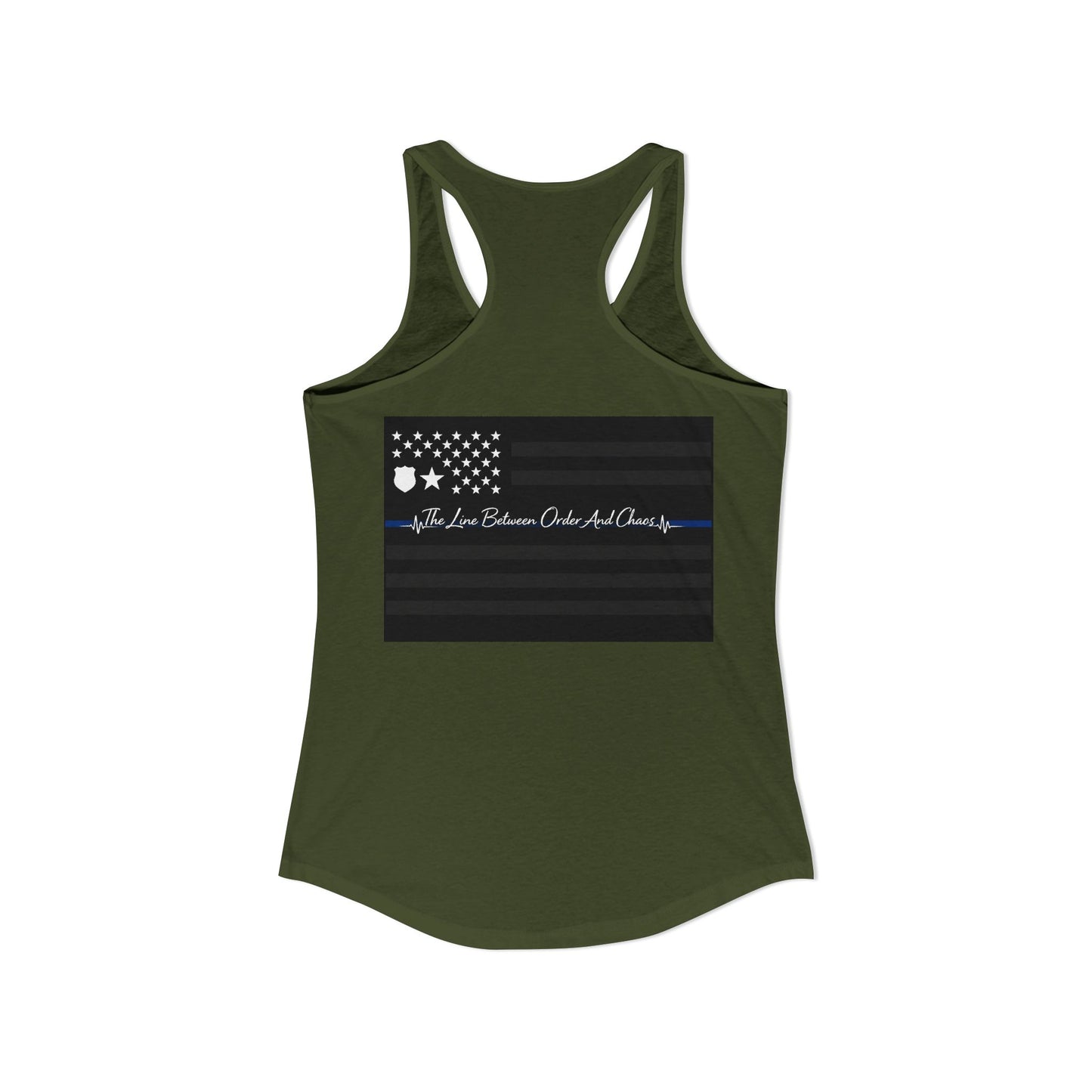 Thin Blue Line Women's Racerback Tank